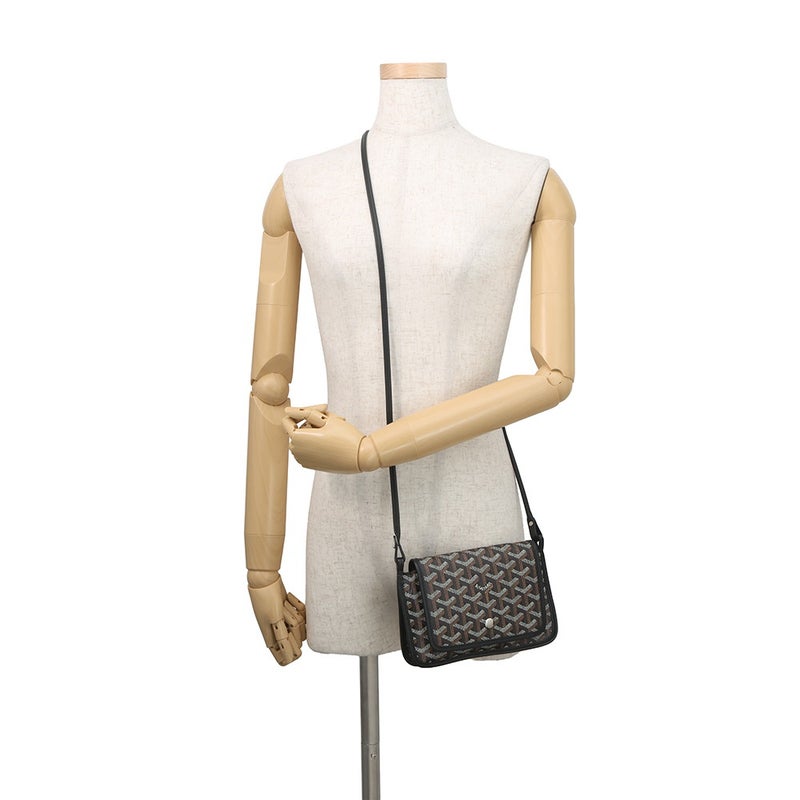 ゴヤール ショルダーバッグ プリュメ ポーチウォレット PVC PLUMETPMLTY01CL01P GOYARD ミニバッグ 黒