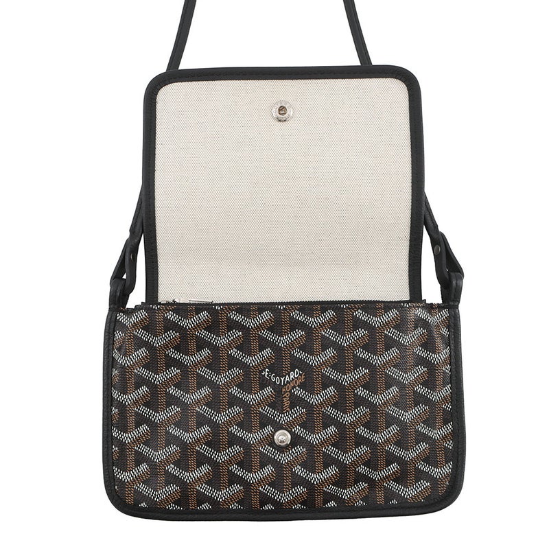 ゴヤール ショルダーバッグ プリュメ ポーチウォレット PVC PLUMETPMLTY01CL01P GOYARD ミニバッグ 黒