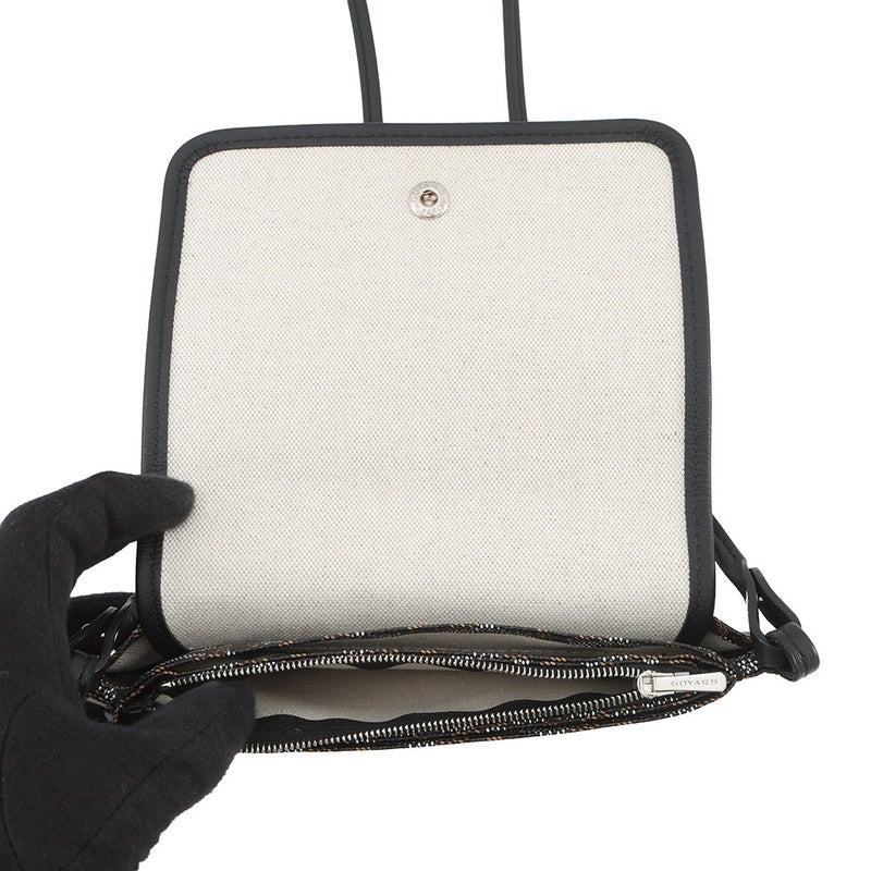 ゴヤール ショルダーバッグ プリュメ ポーチウォレット PVC PLUMETPMLTY01CL01P GOYARD ミニバッグ 黒