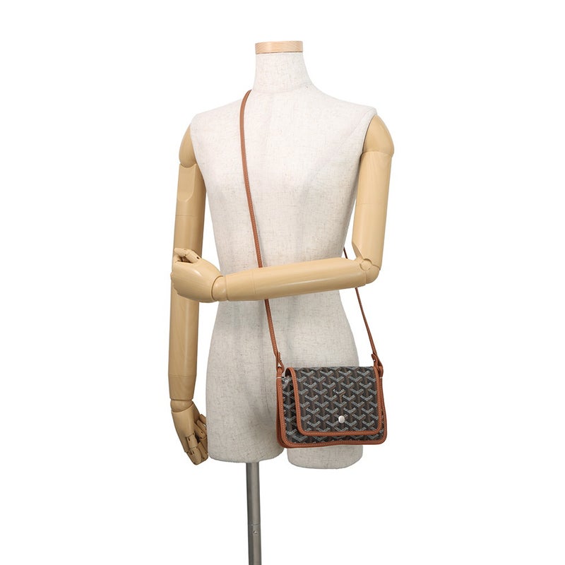 ゴヤール ショルダーバッグ プリュメ ポーチウォレット PVC PLUMETPMLTY01CL03P GOYARD 黒 ヘリンボーン