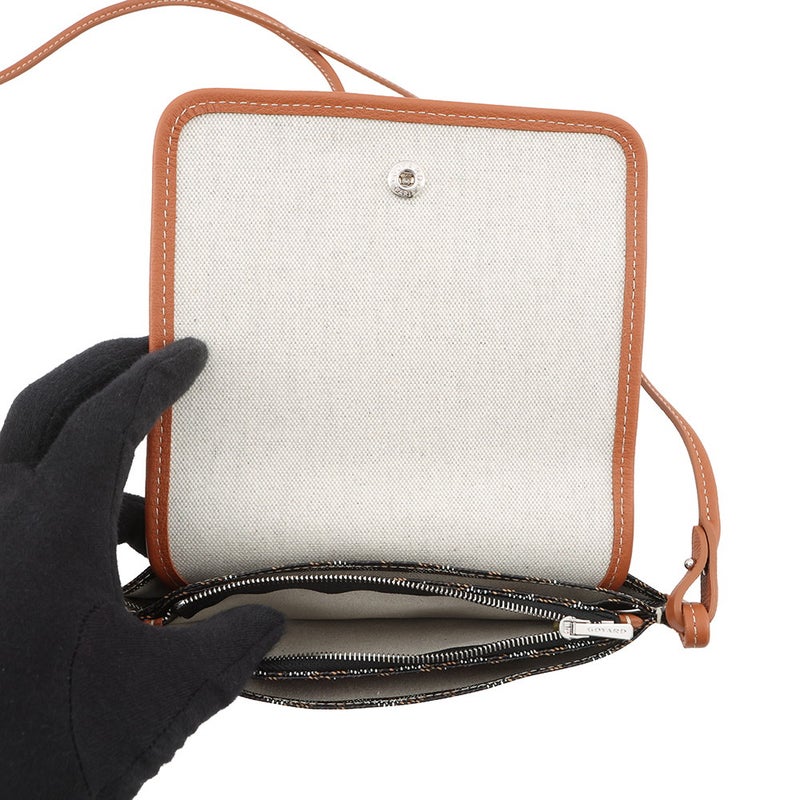 ゴヤール ショルダーバッグ プリュメ ポーチウォレット PVC PLUMETPMLTY01CL03P GOYARD 黒 ヘリンボーン