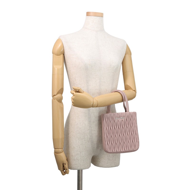 ミュウミュウ ハンドバッグ マテラッセ レザー 5BA220 Miu Miu 2wayチェーンショルダーバッグ