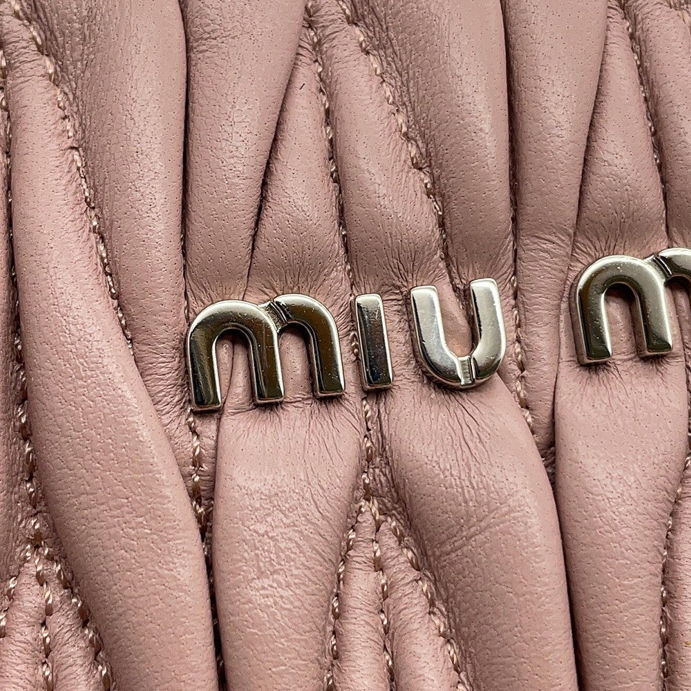 ミュウミュウ ハンドバッグ マテラッセ レザー 5BA220 Miu Miu 2way