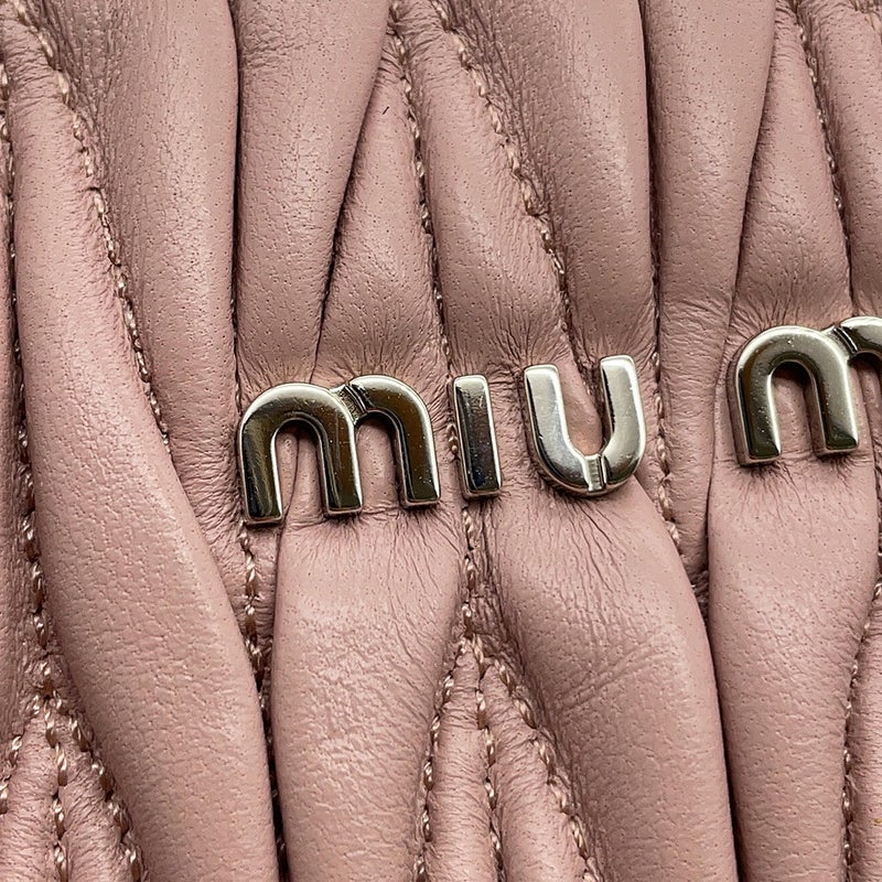 ミュウミュウ ハンドバッグ マテラッセ レザー 5BA220 Miu Miu 2wayチェーンショルダーバッグ