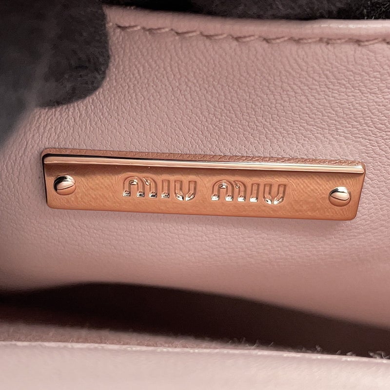ミュウミュウ ハンドバッグ マテラッセ レザー 5BA220 Miu Miu 2wayチェーンショルダーバッグ
