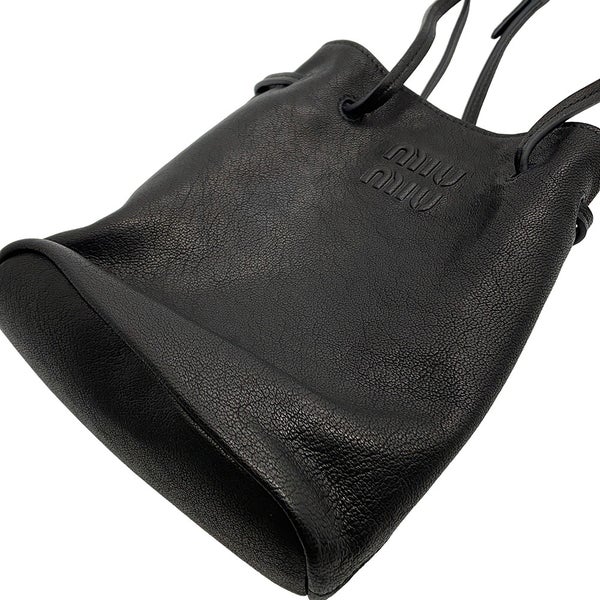 ミュウミュウ ショルダーバッグ ミニ ナッパレザー 5NF460 Miu Miu バッグ 黒