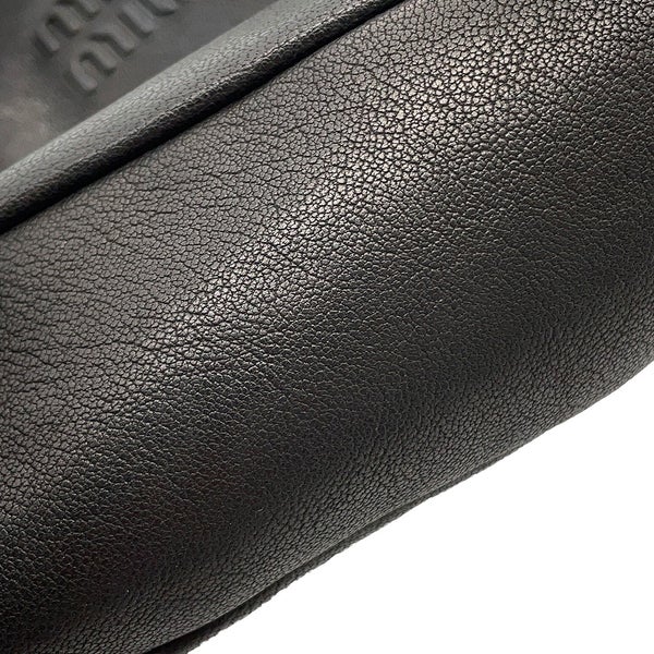ミュウミュウ ショルダーバッグ ミニ ナッパレザー 5NF460 Miu Miu バッグ 黒