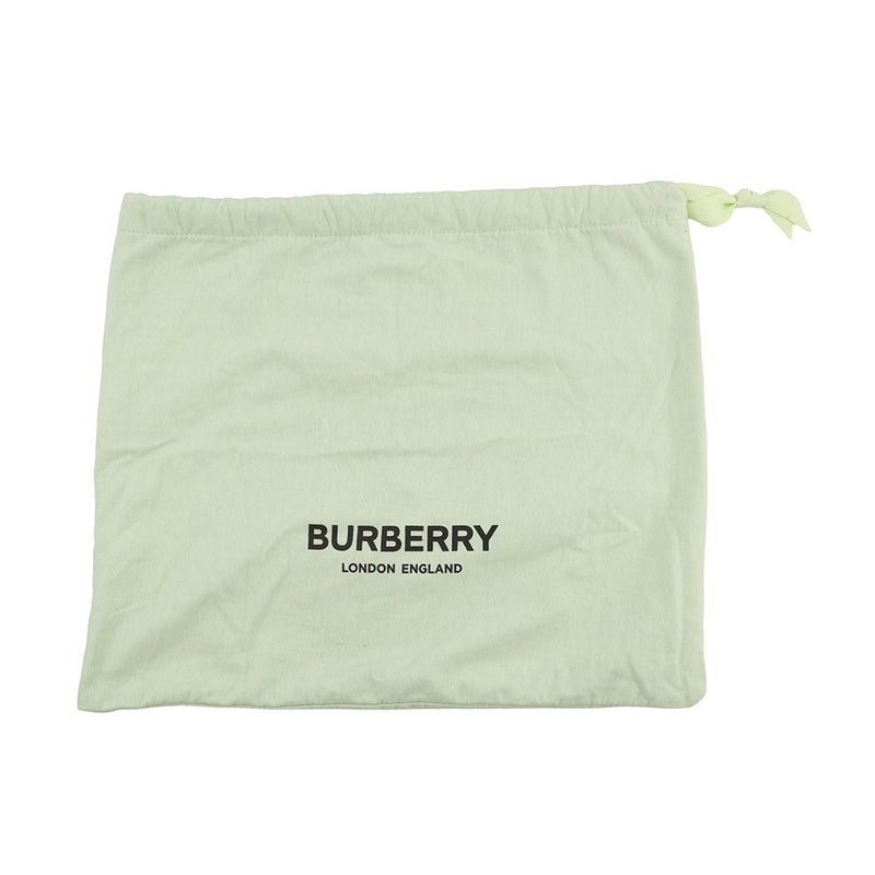 バーバリー ショルダーバッグ オリンピア ハーフムーン スモール キャンバス レザー 8039779 BURBERRY 黒