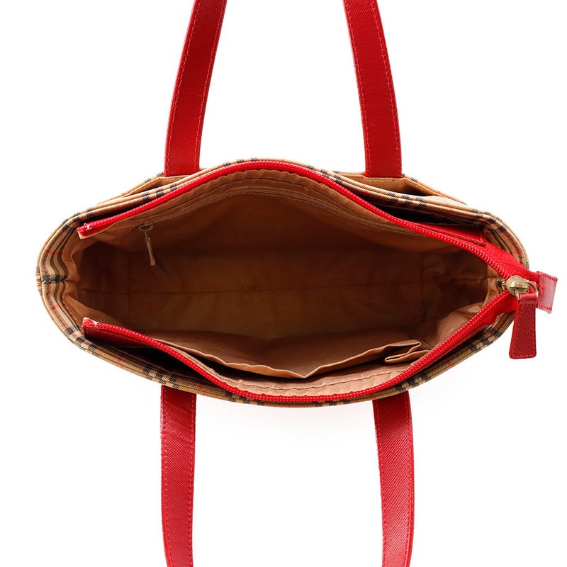 バーバリー ハンドバッグ ノバチェック キャンバス レザー BURBERRY