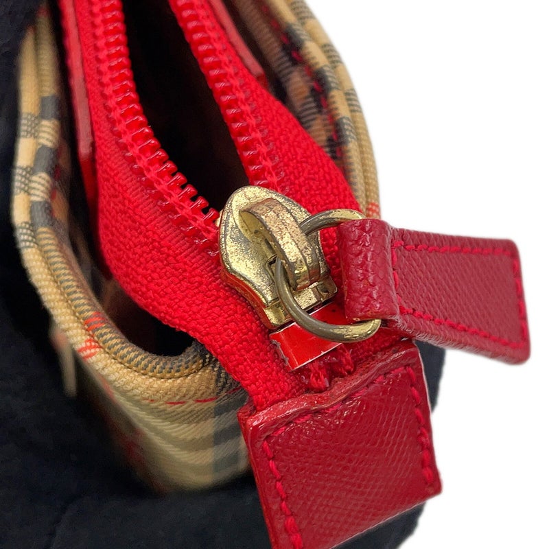 バーバリー ハンドバッグ ノバチェック キャンバス レザー BURBERRY