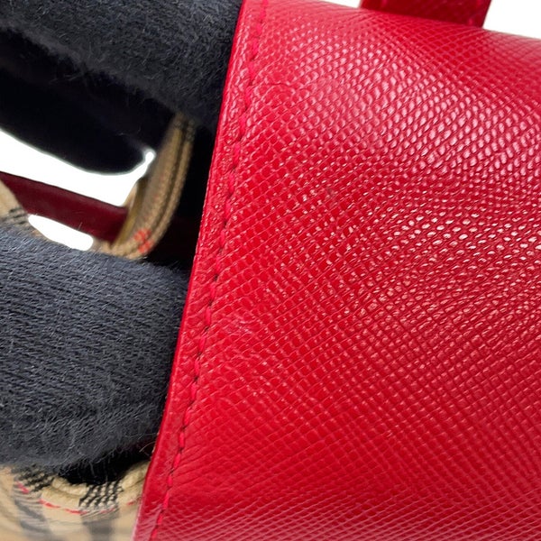 バーバリー リュック チェック キャンバス レザー BURBERRY バッグ バックパック