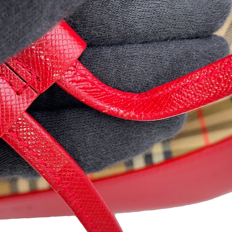バーバリー リュック チェック キャンバス レザー BURBERRY バッグ バックパック
