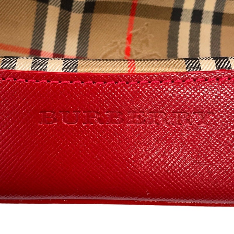 バーバリー リュック チェック キャンバス レザー BURBERRY バッグ バックパック