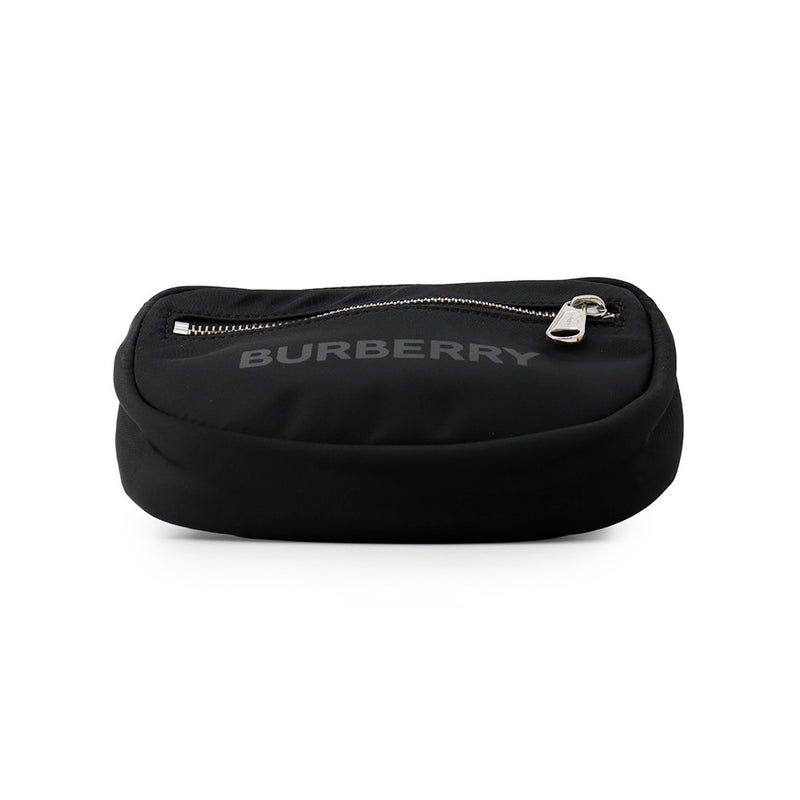 バーバリー ボディバッグ ロゴプリント ナイロン 8014519 BURBERRY ウエストポーチ 黒