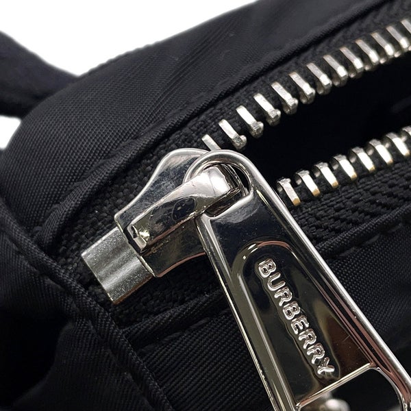 バーバリー ボディバッグ ロゴプリント ナイロン 8014519 BURBERRY ウエストポーチ 黒