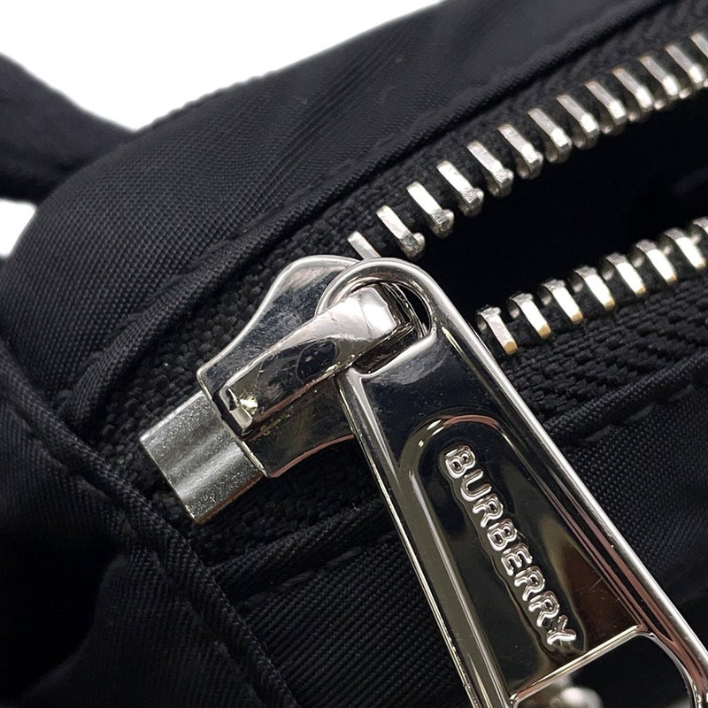 バーバリー ボディバッグ ロゴプリント ナイロン 8014519 BURBERRY ウエストポーチ 黒