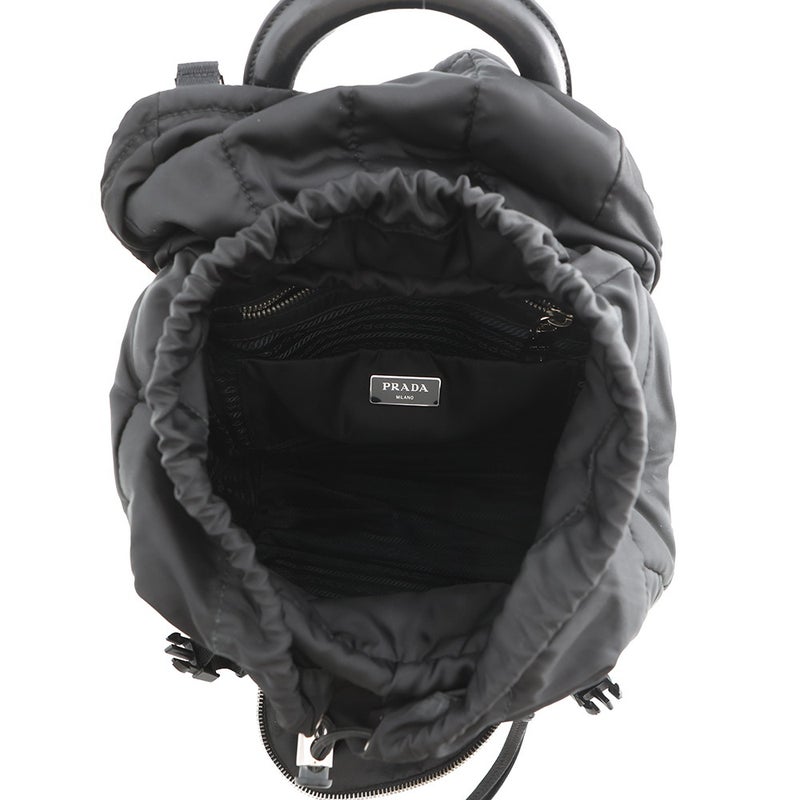 プラダ リュック キルティング バックパック ナイロン 1BZ002 PRADA バッグ リュックサック 黒