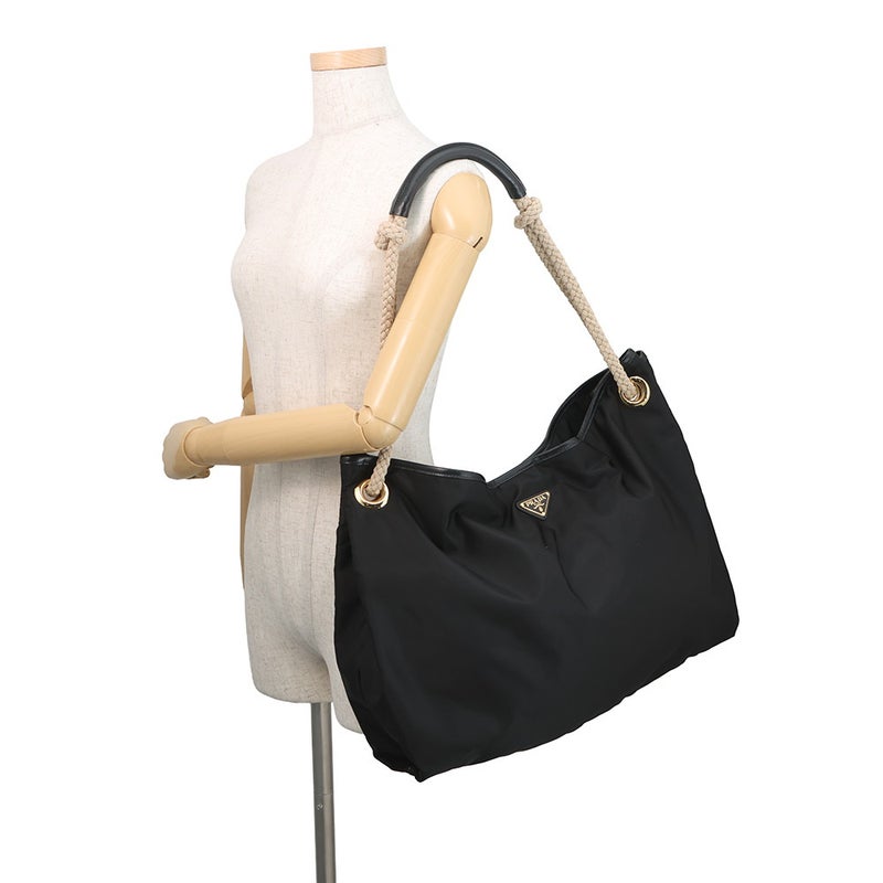 プラダ ショルダーバッグ マリナー ラージ Re-Nylon ナイロン 1BC244 PRADA 黒
