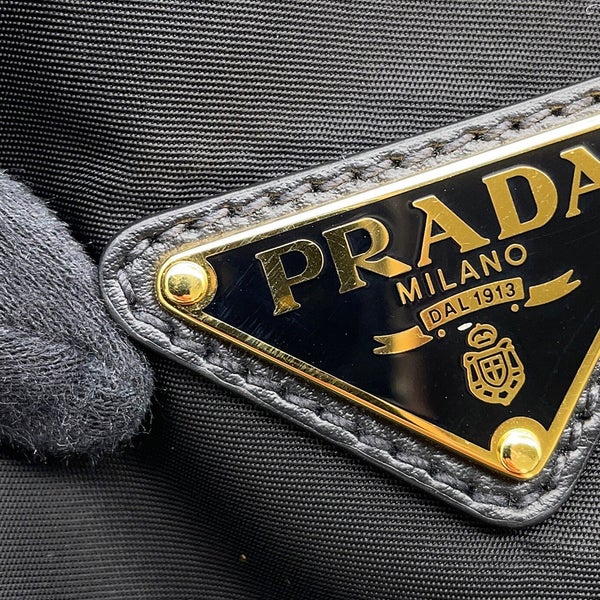 プラダ ショルダーバッグ マリナー ラージ Re-Nylon ナイロン 1BC244 PRADA 黒
