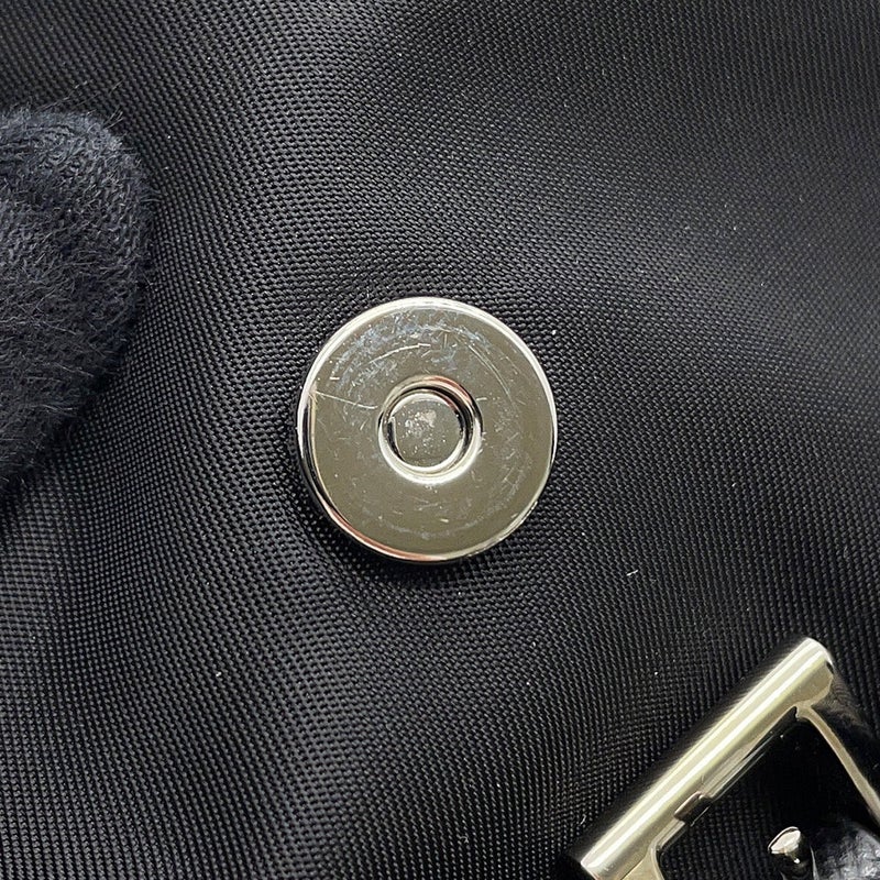プラダ チェーンショルダーバッグ トライアングルロゴ  1BH029 PRADA ミニリュック 黒