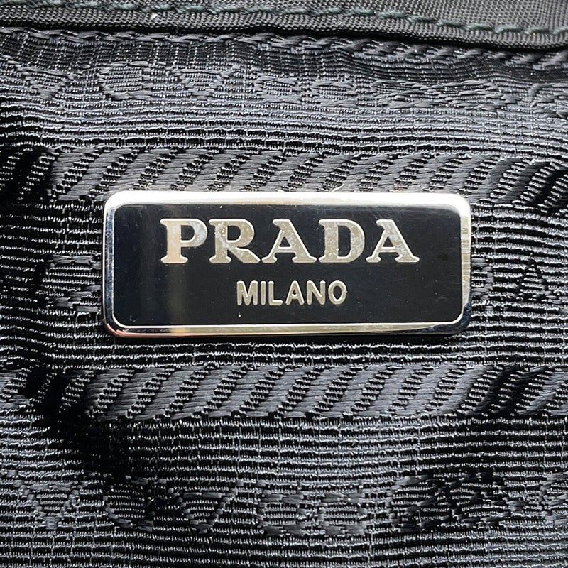 プラダ チェーンショルダーバッグ トライアングルロゴ  1BH029 PRADA ミニリュック 黒