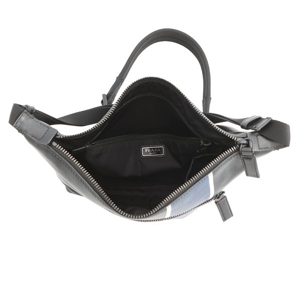 プラダ ショルダーバッグ トライアングルロゴ レザー 2VH078 PRADA 黒