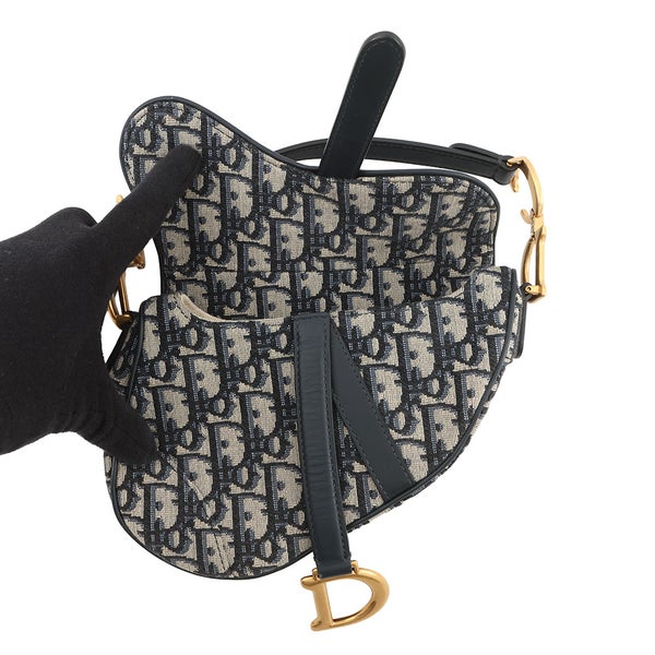 クリスチャン・ディオール ハンドバッグ オブリーク サドルバッグ ミニ キャンバス M0456CTZQ Christian Dior トロッター
