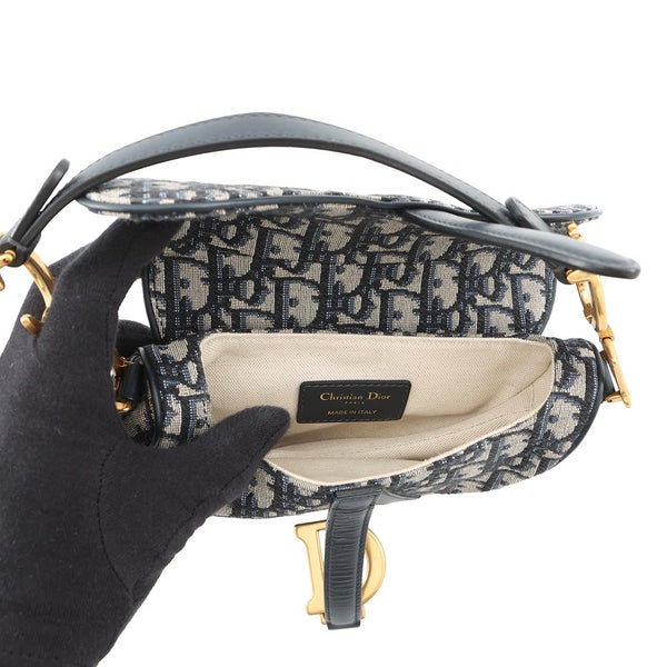 クリスチャン・ディオール ハンドバッグ オブリーク サドルバッグ ミニ キャンバス M0456CTZQ Christian Dior トロッター