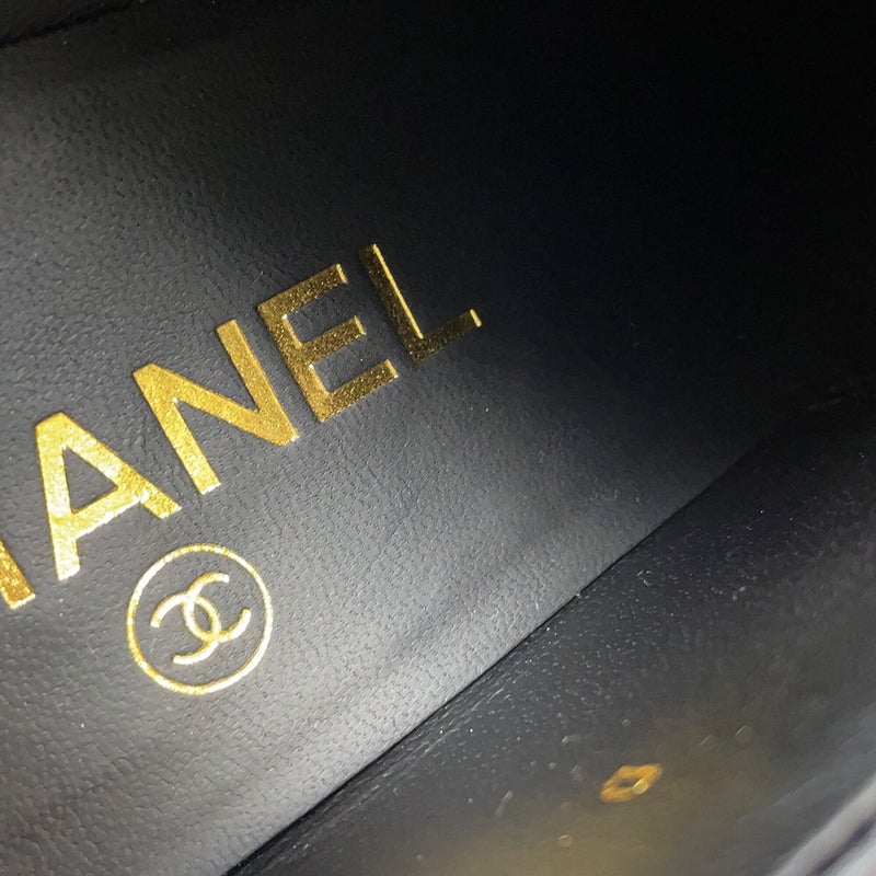 シャネル ローファー ココマーク レザー レディースサイズ37 1/2 G39602 CHANEL 靴 黒