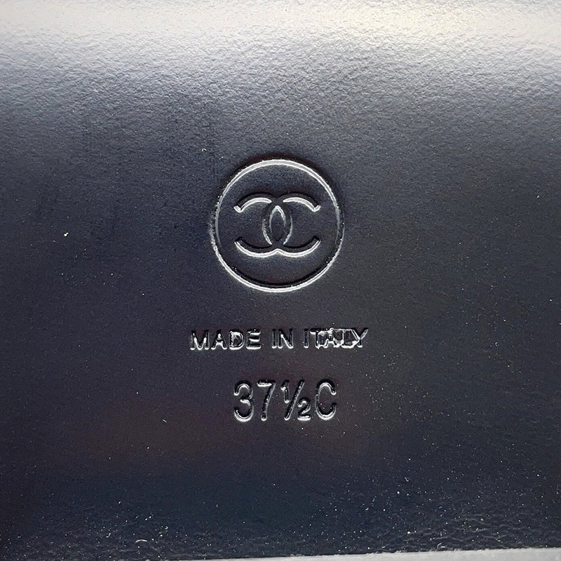 シャネル ローファー ココマーク レザー レディースサイズ37 1/2 G39602 CHANEL 靴 黒