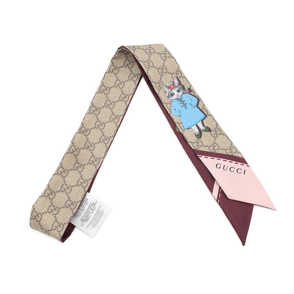 グッチ スカーフ ヒグチユウコ キャット シルク100％ 848291 GUCCI 猫