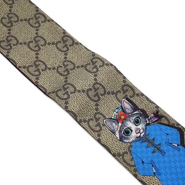 グッチ スカーフ ヒグチユウコ キャット シルク100％ 848291 GUCCI 猫