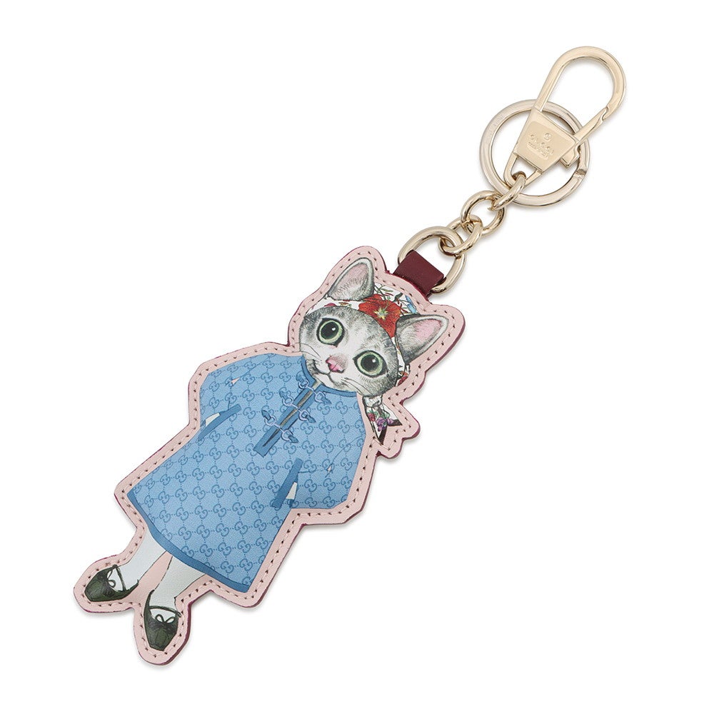 グッチ バッグチャーム ヒグチユウコ キャット GGスプリーム 851743