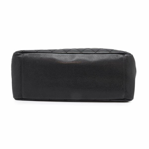 シャネル チェーントートバッグ ココマーク マトラッセ GST キャビアスキン A50995 CHANEL ショルダーバッグ 黒