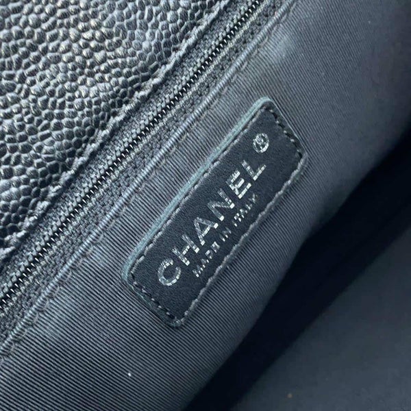 シャネル チェーントートバッグ ココマーク マトラッセ GST キャビアスキン A50995 CHANEL ショルダーバッグ 黒