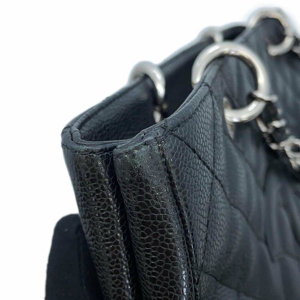 シャネル チェーントートバッグ ココマーク マトラッセ GST キャビアスキン A50995 CHANEL ショルダーバッグ 黒