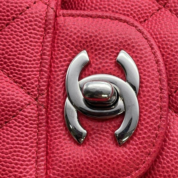 シャネル チェーンショルダーバッグ マトラッセ25 ココマーク キャビアスキン ダブルチェーン A01112 CHANEL