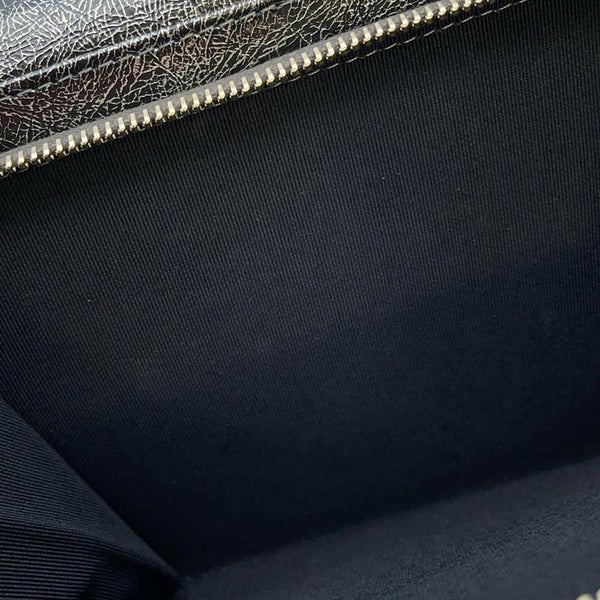 シャネル チェーンショルダーバッグ マトラッセ ココマーク ターンロック シルバー CHANEL バッグ 黒