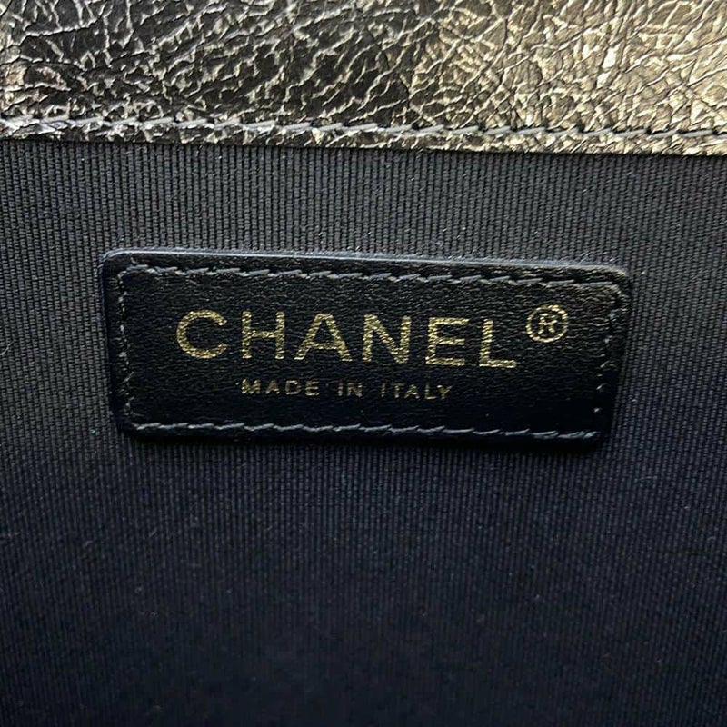 シャネル チェーンショルダーバッグ マトラッセ ココマーク ターンロック シルバー CHANEL バッグ 黒