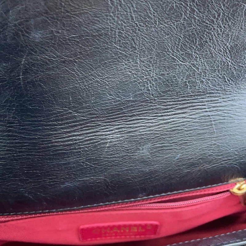 シャネル チェーンショルダーバッグ マトラッセ ココマーク カーフスキン フェイクパール CHANEL バッグ 黒