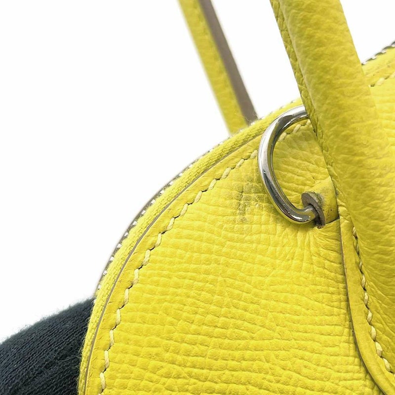 エルメス ハンドバッグ ボリード27 ライム/シルバー金具 エプソン Y刻印 2wayショルダー