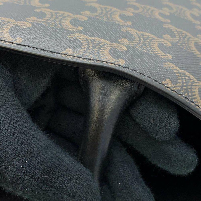 セリーヌ トートバッグ ホリゾンタルカバス トリオンフ PVC 197012 CELINE バッグ 黒