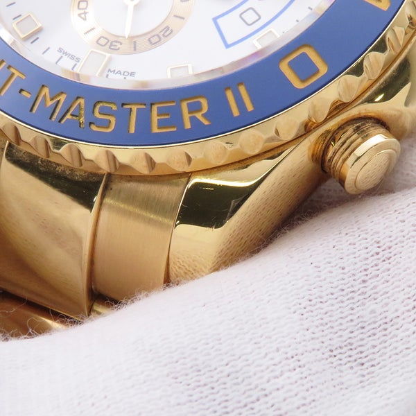 ロレックス ヨットマスターII K18YG ランダムシリアル ルーレット 116688 ROLEX 腕時計 白文字盤