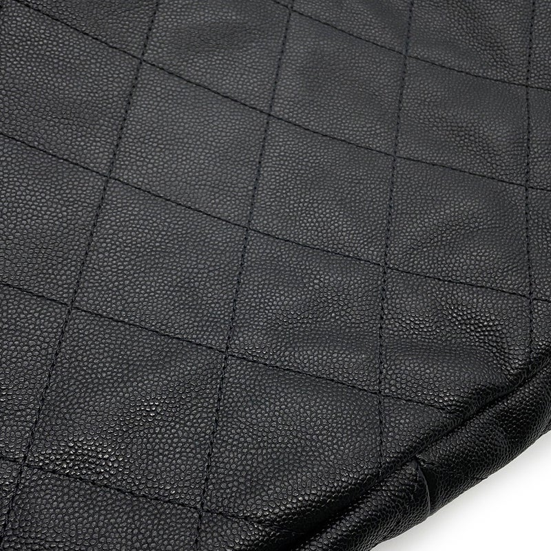 シャネル ショルダーバッグ ココマーク マトラッセ ホーボーバッグ キャビアスキン AS5384 CHANEL 2way 黒