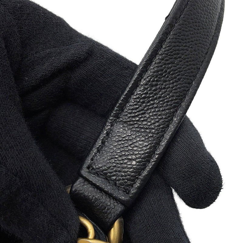 シャネル ショルダーバッグ ココマーク マトラッセ ホーボーバッグ キャビアスキン AS5384 CHANEL 2way 黒