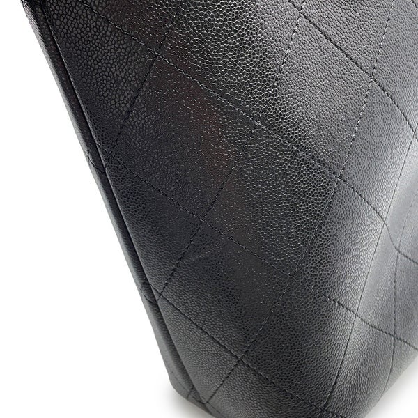 シャネル トートバッグ マトラッセ ココマーク キャビアスキン AS5777 CHANEL 2wayショルダーバッグ 黒