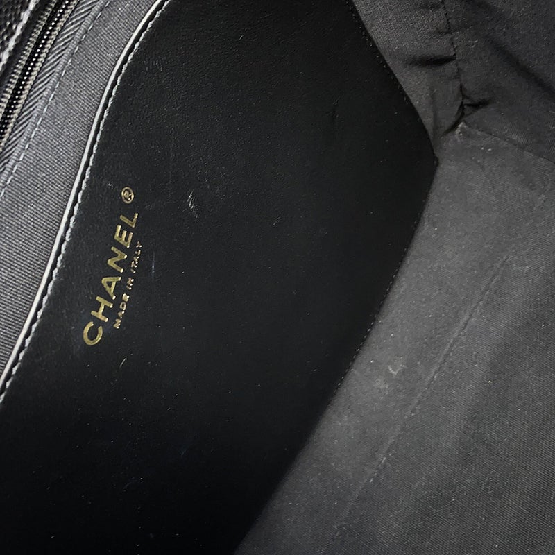 シャネル トートバッグ マトラッセ ココマーク キャビアスキン AS5777 CHANEL 2wayショルダーバッグ 黒