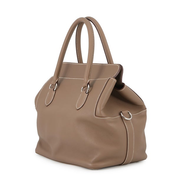エルメス ハンドバッグ ツールボックス26 エトゥープ/シルバー金具 スイフト T刻印 ２wayショルダー