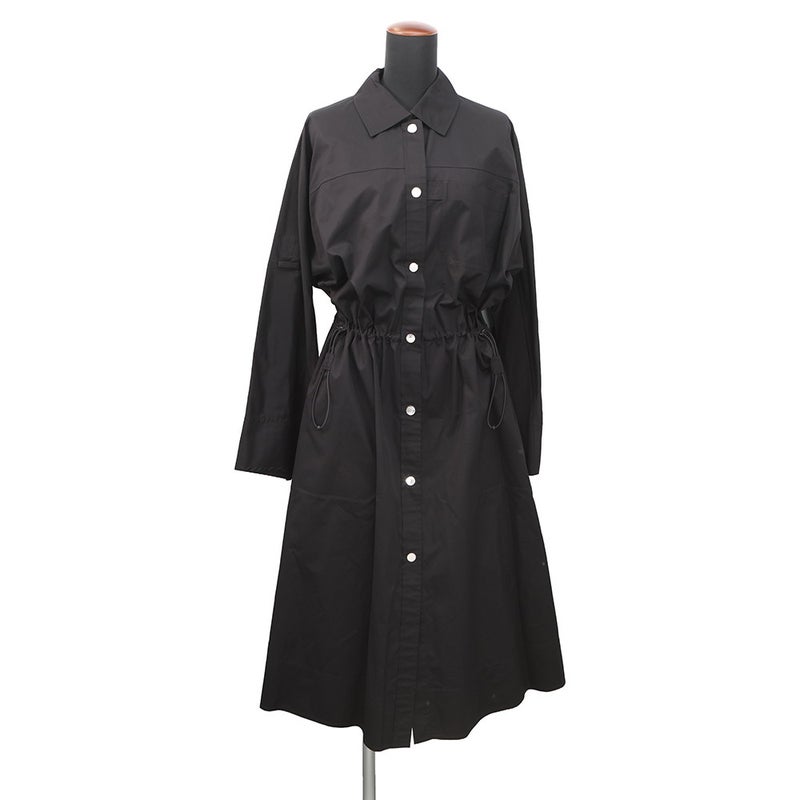 エルメス ワンピース シャツワンピース クルードセル セリエボタン コットン レディースサイズ36 HERMES アパレル 黒