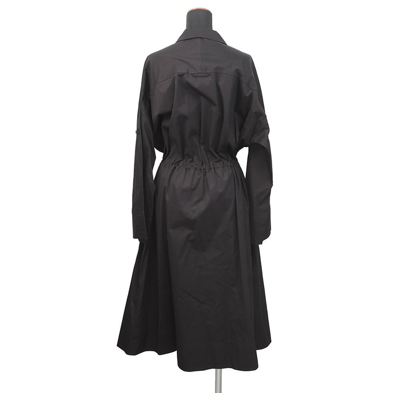 エルメス ワンピース シャツワンピース クルードセル セリエボタン コットン レディースサイズ36 HERMES アパレル 黒